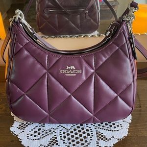 SOLD -Coach Teri Hobo puffy quilted leather shoulder bag